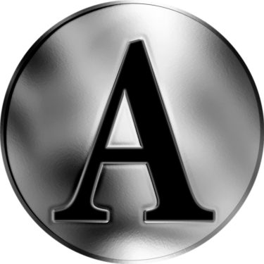 Náhled Reverzní strany - Slovenská jména - Adrián - velká stříbrná medaile 1 Oz