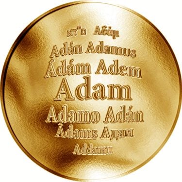 Náhled Averzní strany - Česká jména - Adam - zlatá medaile